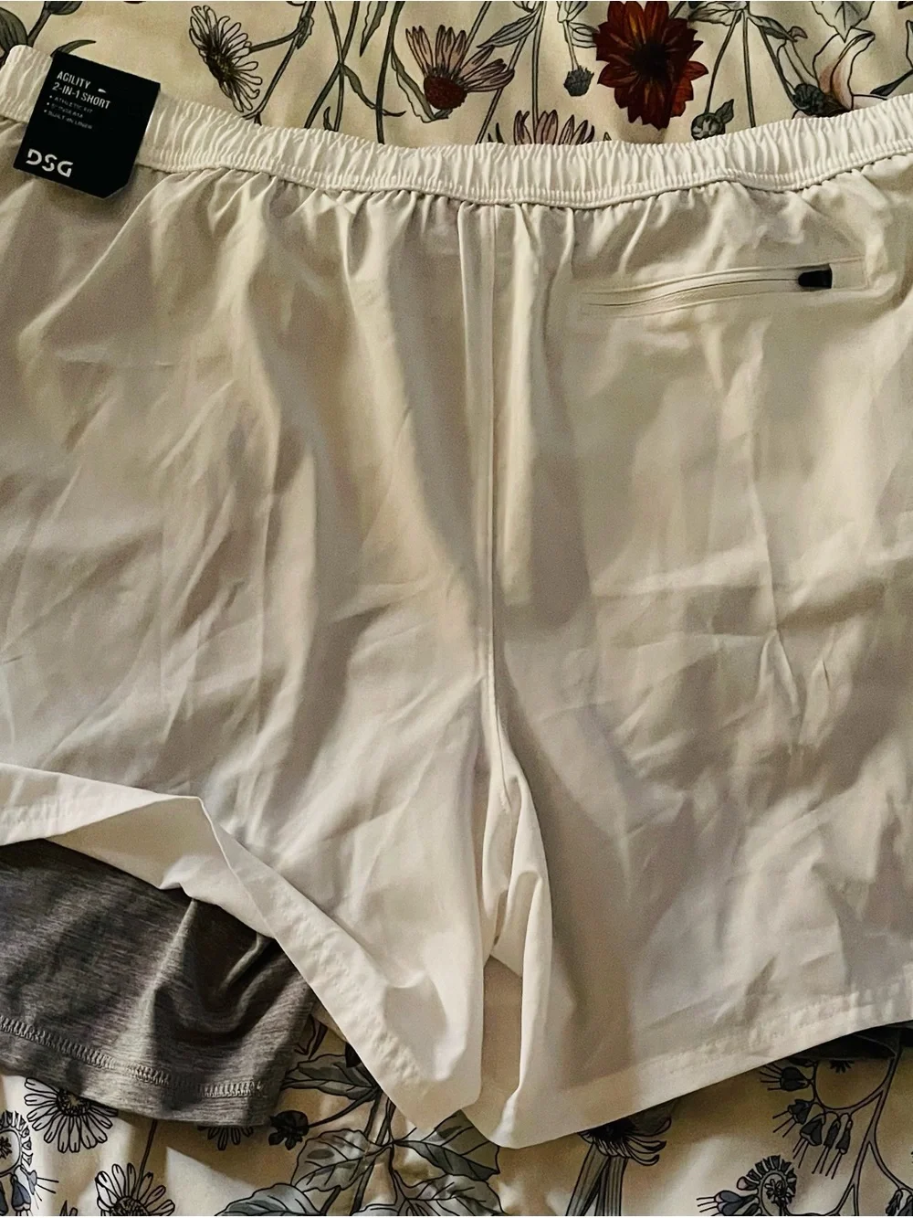 DSG Men’s White Athletic Performance Shorts